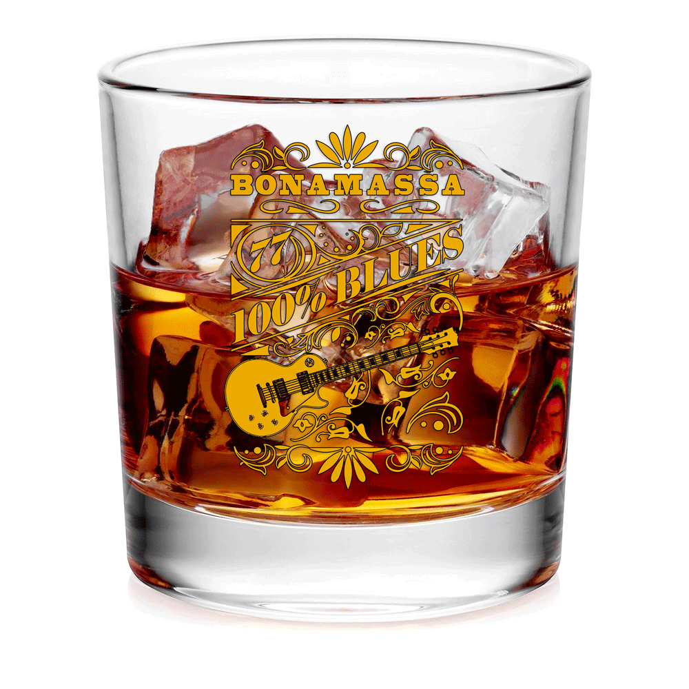 Joe Bonamassa 100% Blues whiskeyglass 4-pak 14 oz