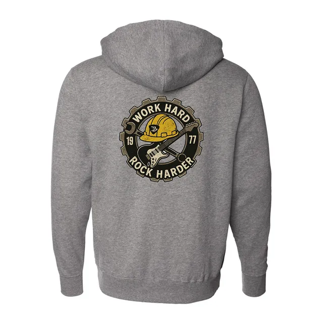 Joe Bonamassa Work Hard Rock Harder hettejakke zip svart