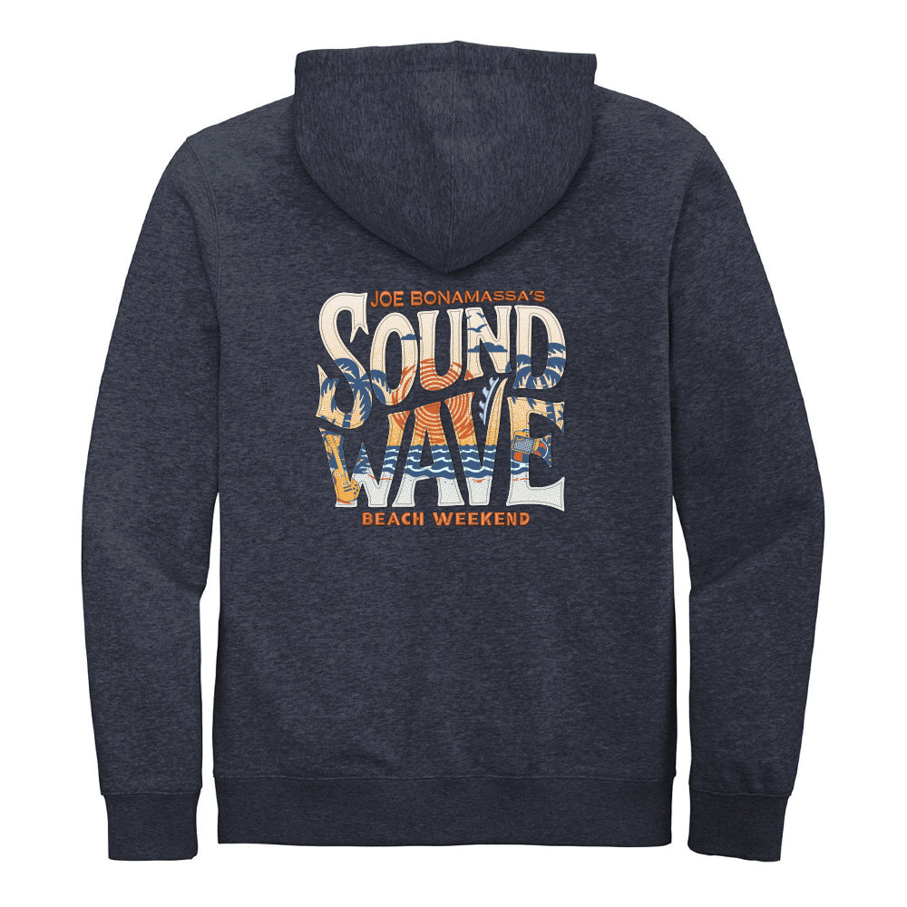 Joe Bonamassa Sound Wave Beach Weekend zip-hoodie blå
