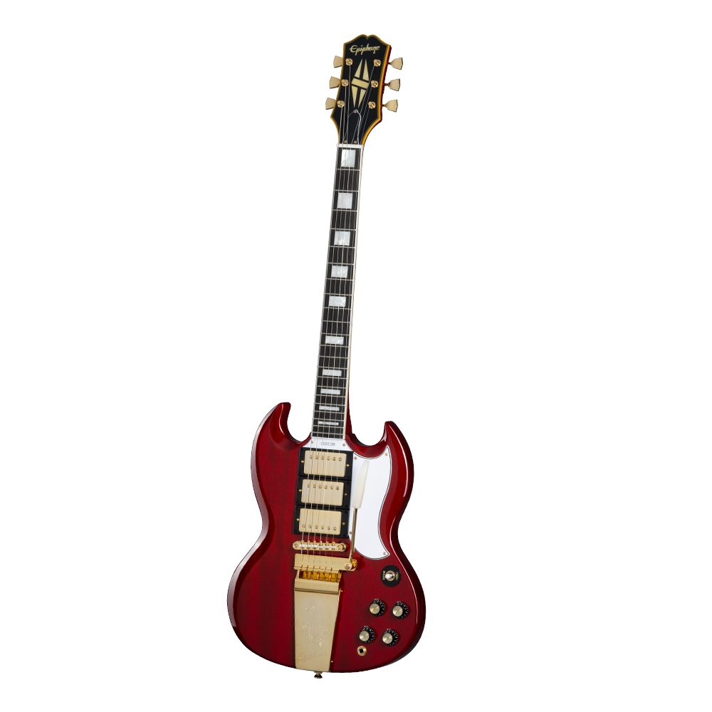 Joe Bonamassa 1963 Epiphone SG Custom gitar Wine Red koffert