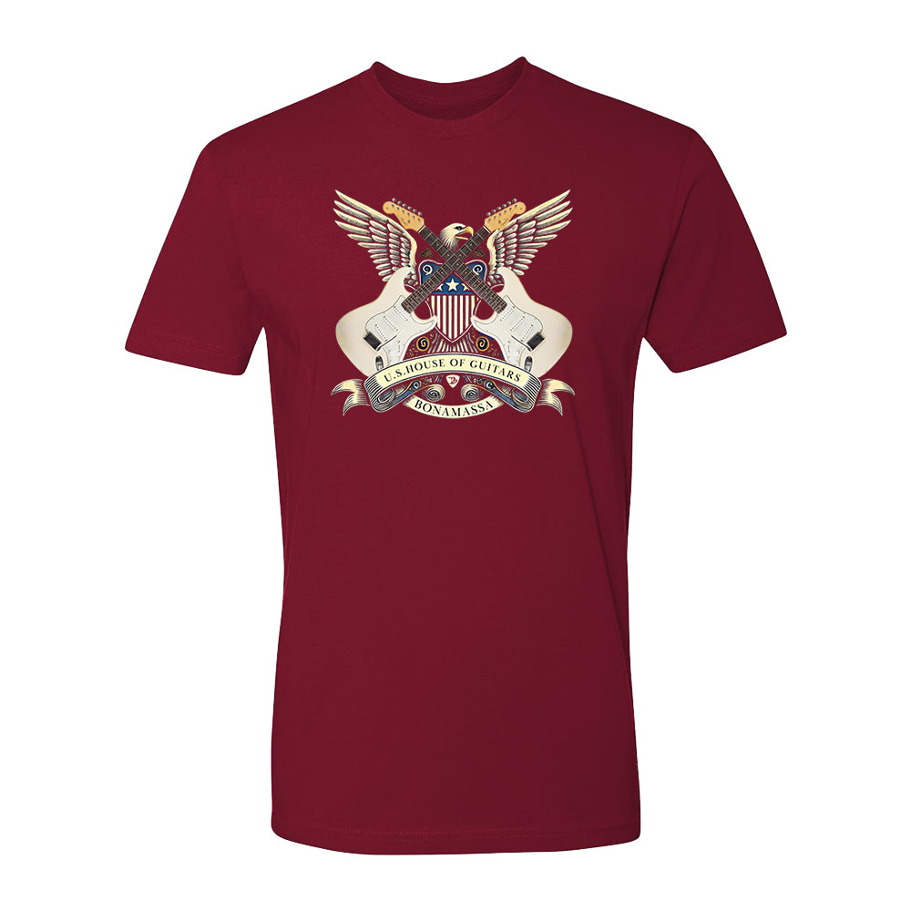 Joe Bonamassa House of Guitars Seal t-skjorte svart