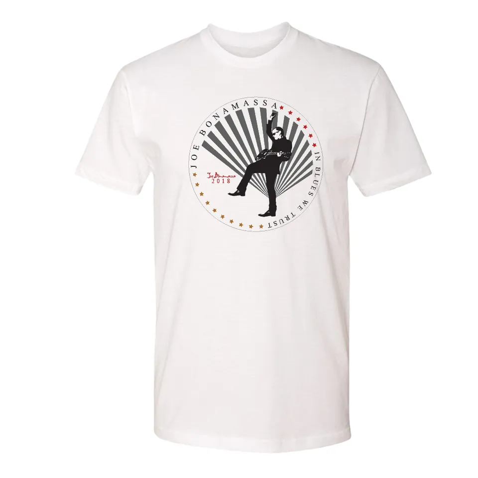 Joe Bonamassa Highway Blues Coin t-skjorte hvit unisex