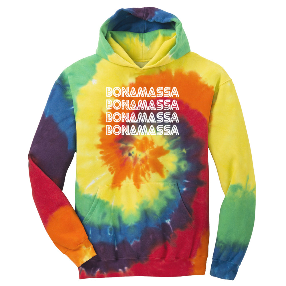 Joe Bonamassa Quadamassa hettegenser tie-dye turkis