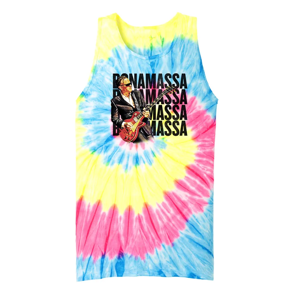 Joe Bonamassa Quadamassa 2.0 Tie Dye singlet turkis unisex