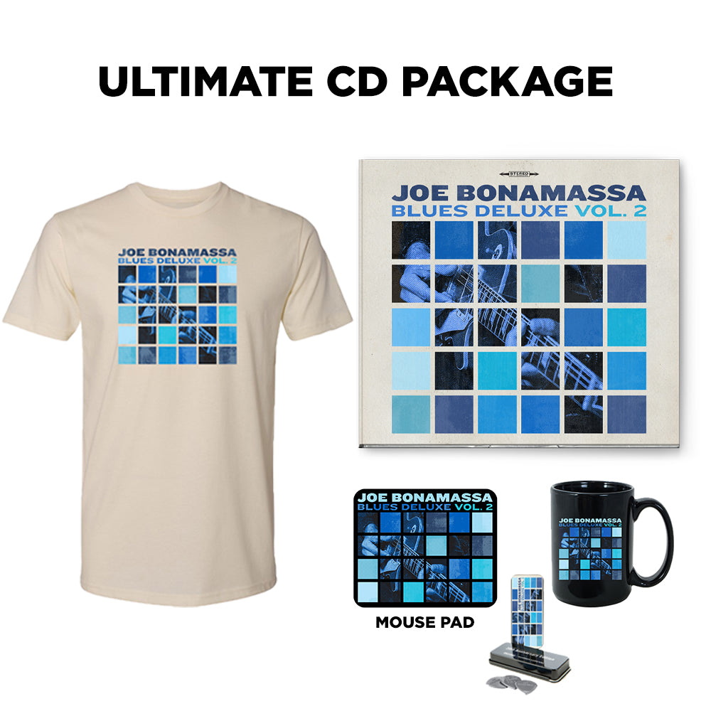 Joe Bonamassa Blues Deluxe Vol. 2 CD + t-skjorte pakke svart