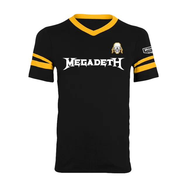 Megadeth Cyber Army 2021 V-hals t-skjorte svart