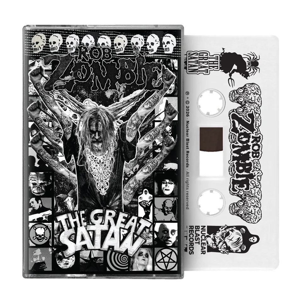 Rob Zombie The Great Satan kassett hvit utgave