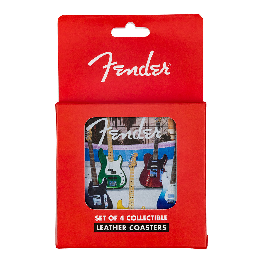 Joe Bonamassa Fender Guitar coaster 4-pk lær gitar