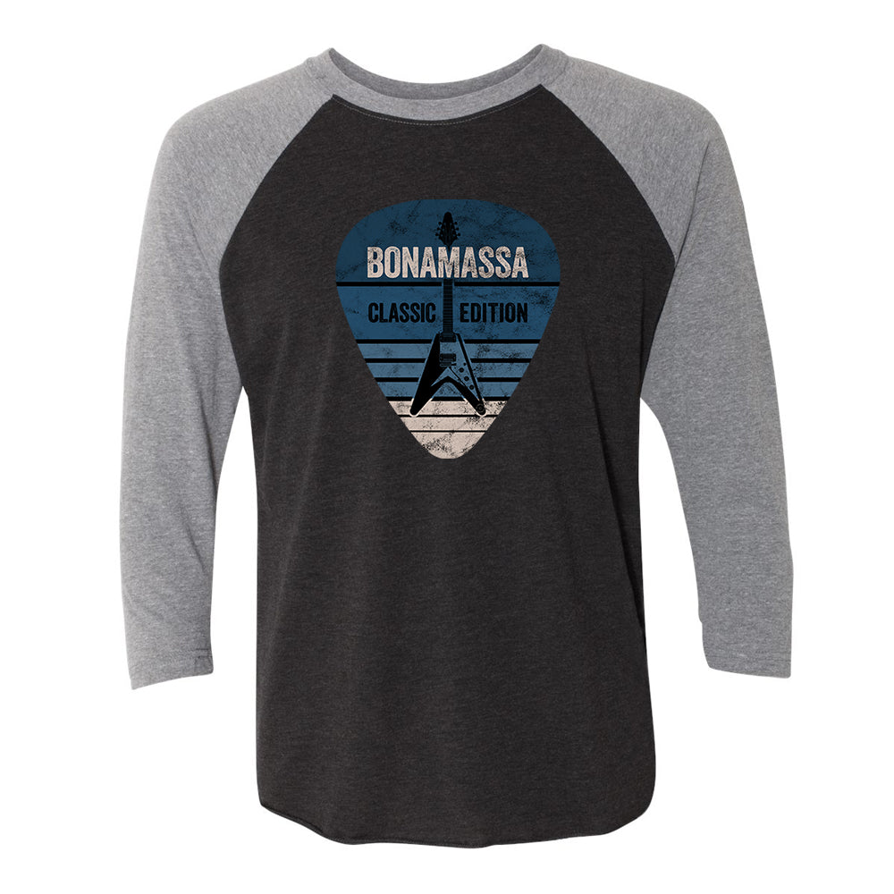Joe Bonamassa Classic Blues Pick 3/4 t-skjorte unisex triblend