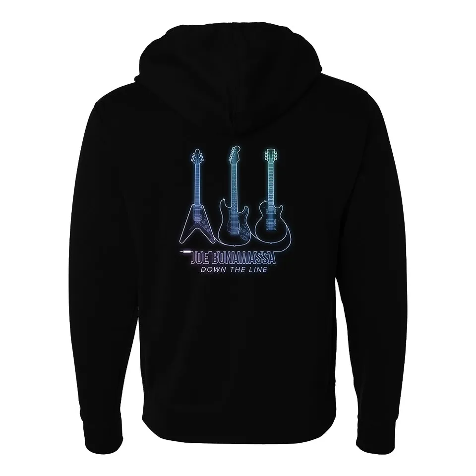 Joe Bonamassa Down The Line hettejakke svart unisex