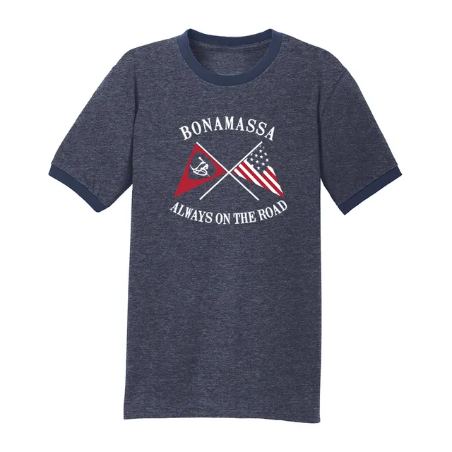 Joe Bonamassa Sailin Blues Contrast t-skjorte herre Heather Navy