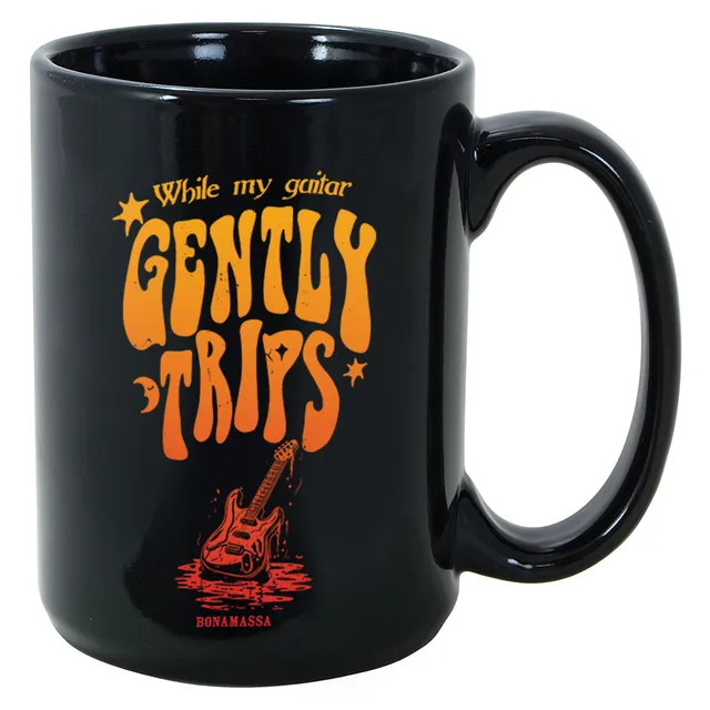 Joe Bonamassa Gently Trips krus 11oz gull/rød keramikk