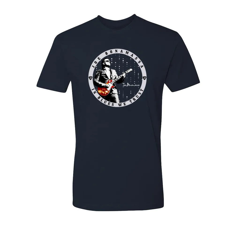 Joe Bonamassa 2020 No Blues No Glory t-skjorte svart bomull