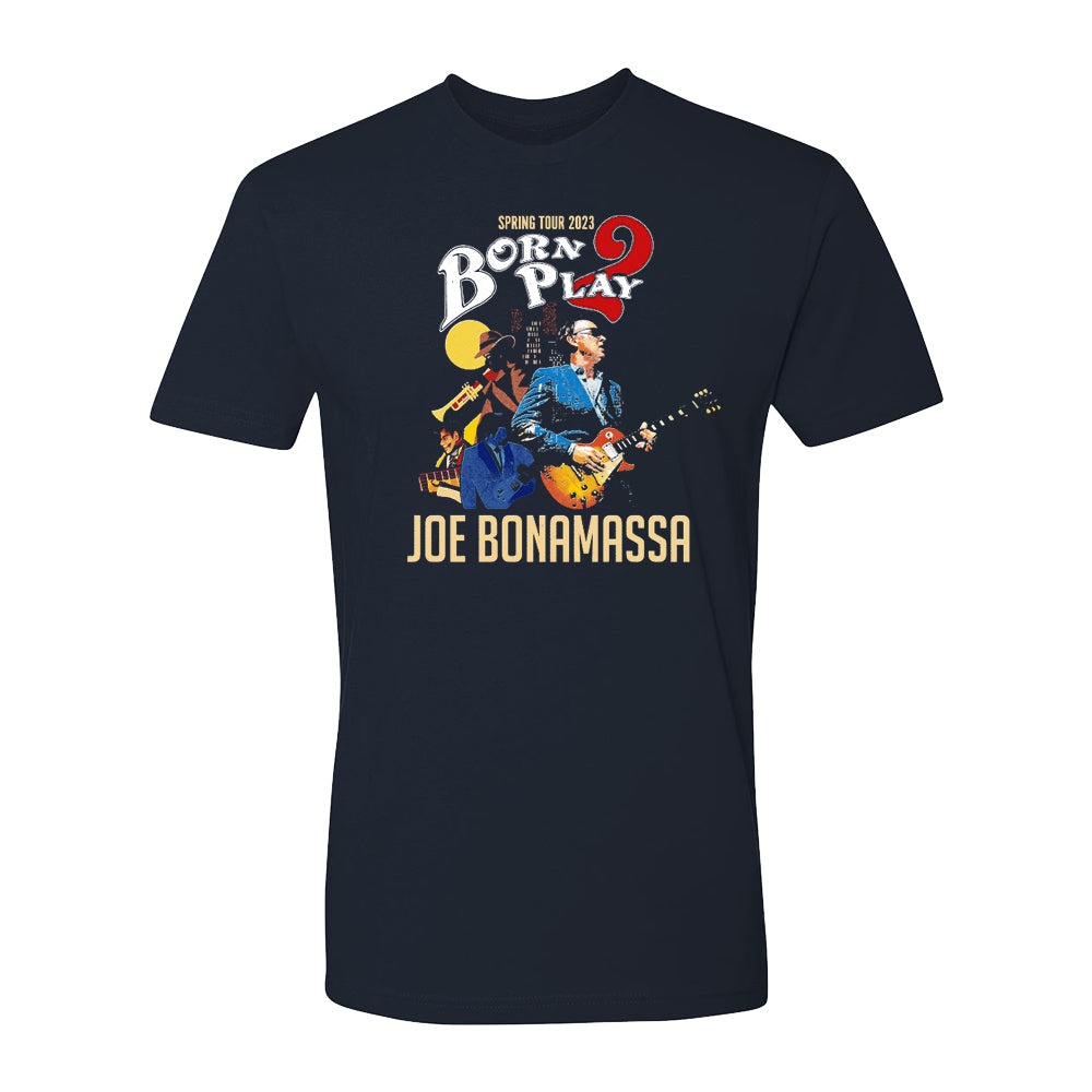 Joe Bonamassa 2023 U.S. Spring Tour t-skjorte svart unisex bomull