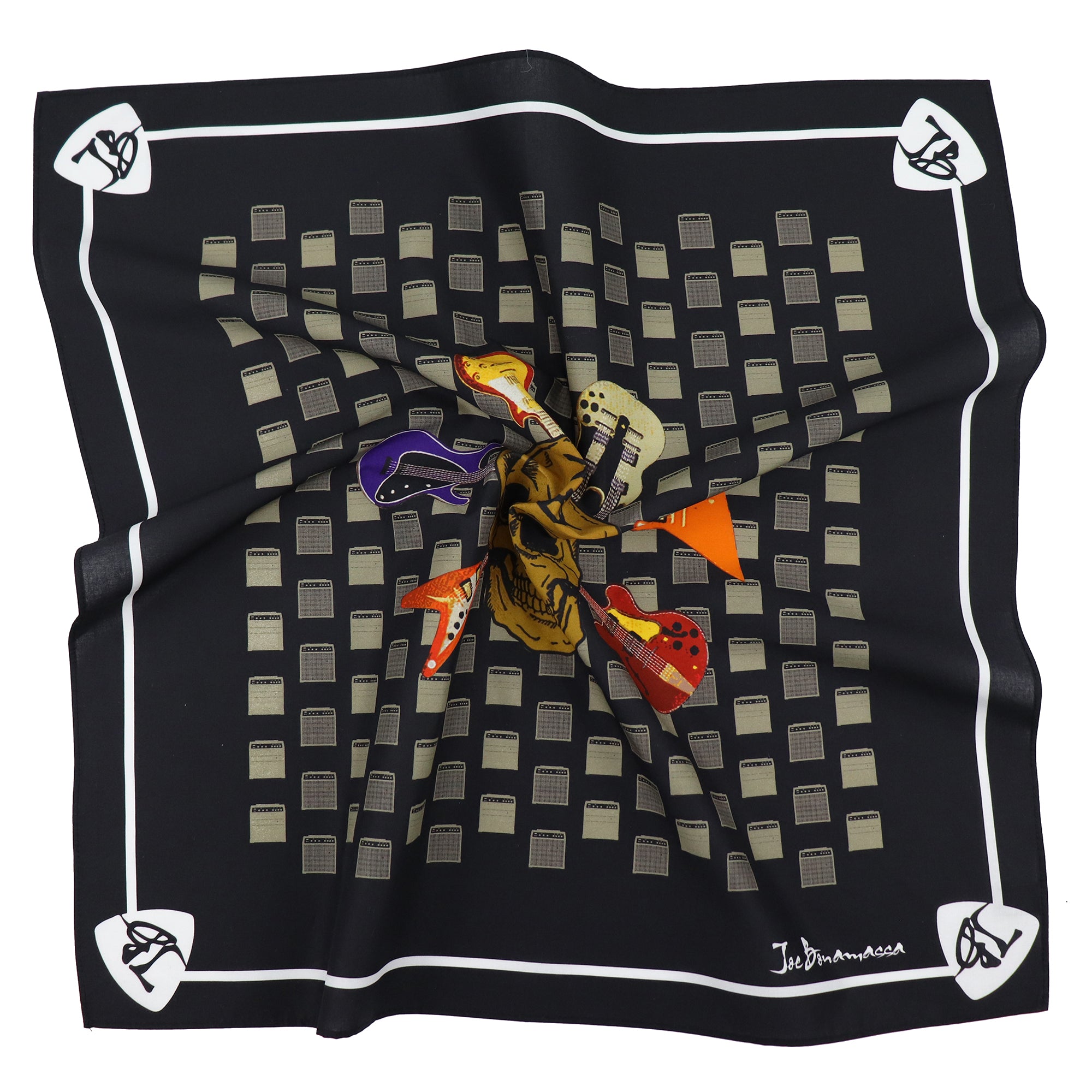 Joe Bonamassa Blues Brotherhood bandana svart bomull