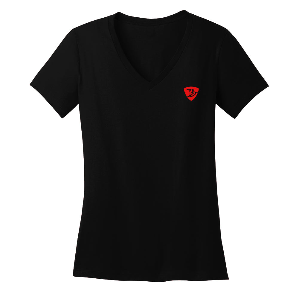 Joe Bonamassa Red & Blues V-Neck t-skjorte dame bomull