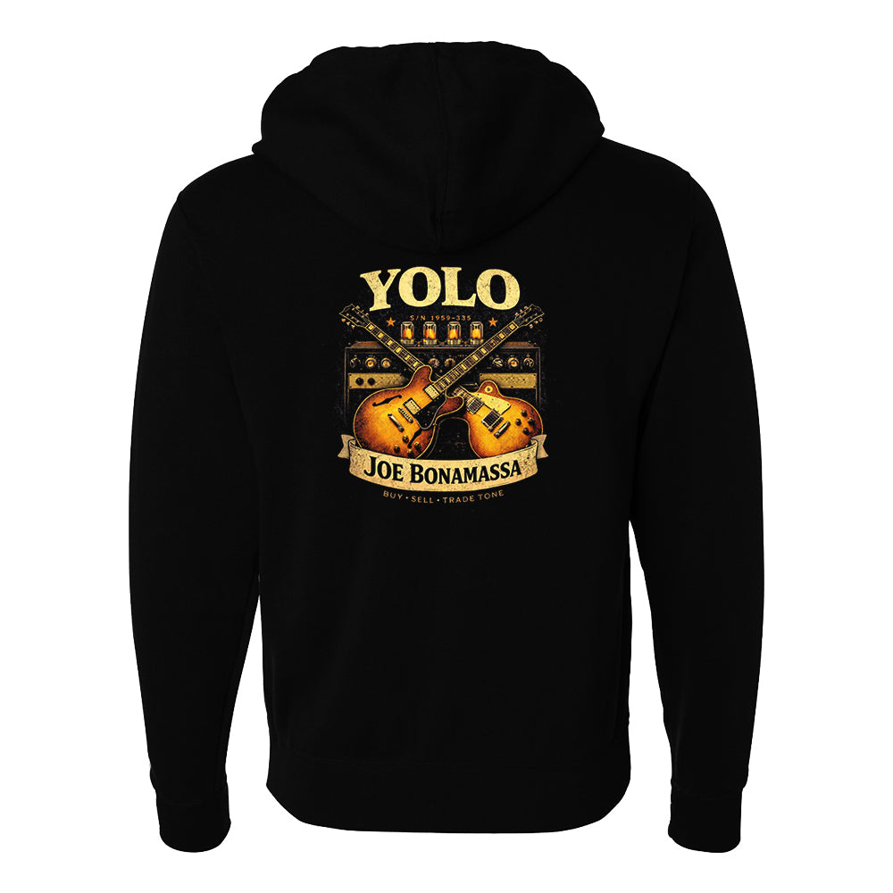 Joe Bonamassa Yolo Blues Zip-Up Hoodie hettejakke svart
