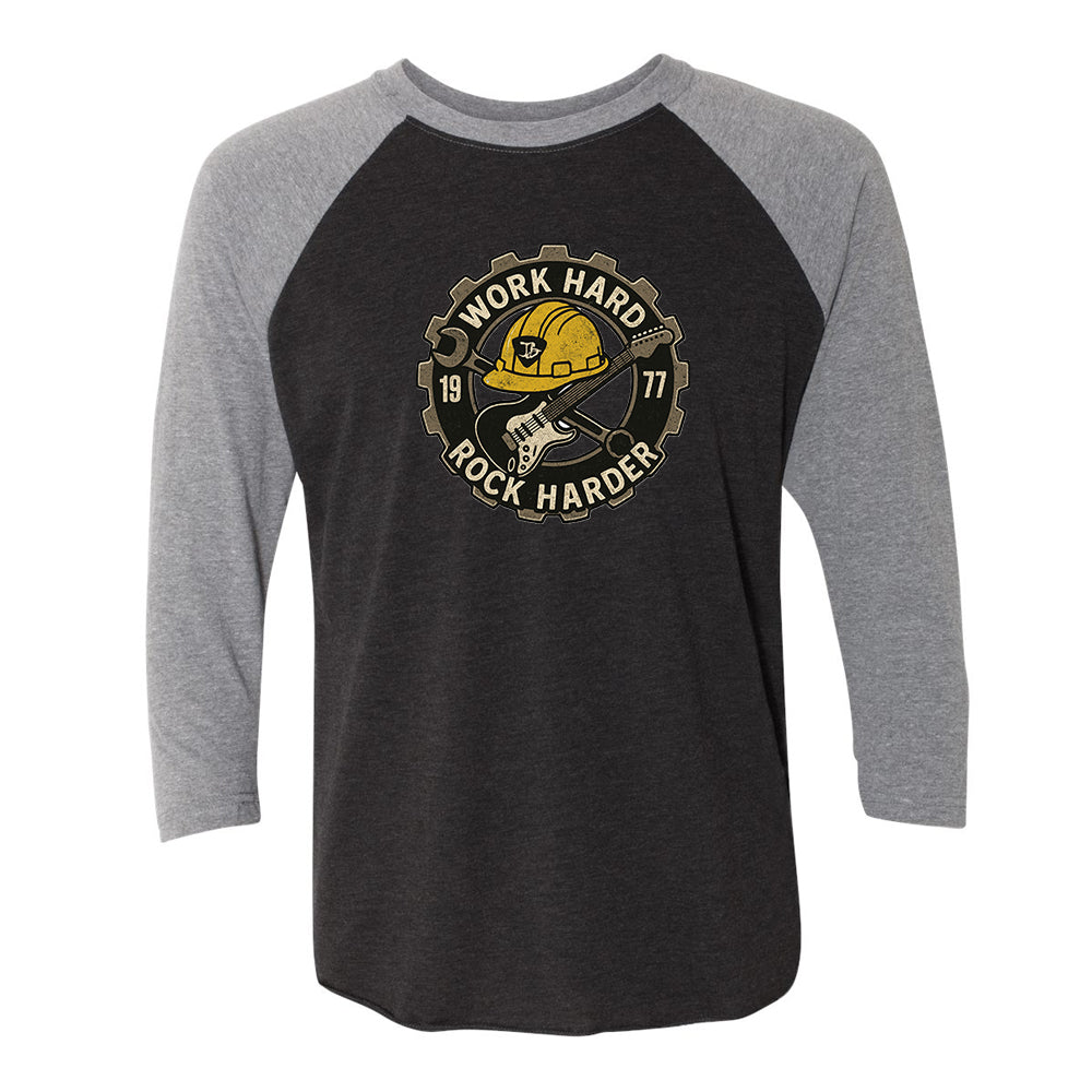 Joe Bonamassa Work Hard Rock Harder raglan t-skjorte 3/4