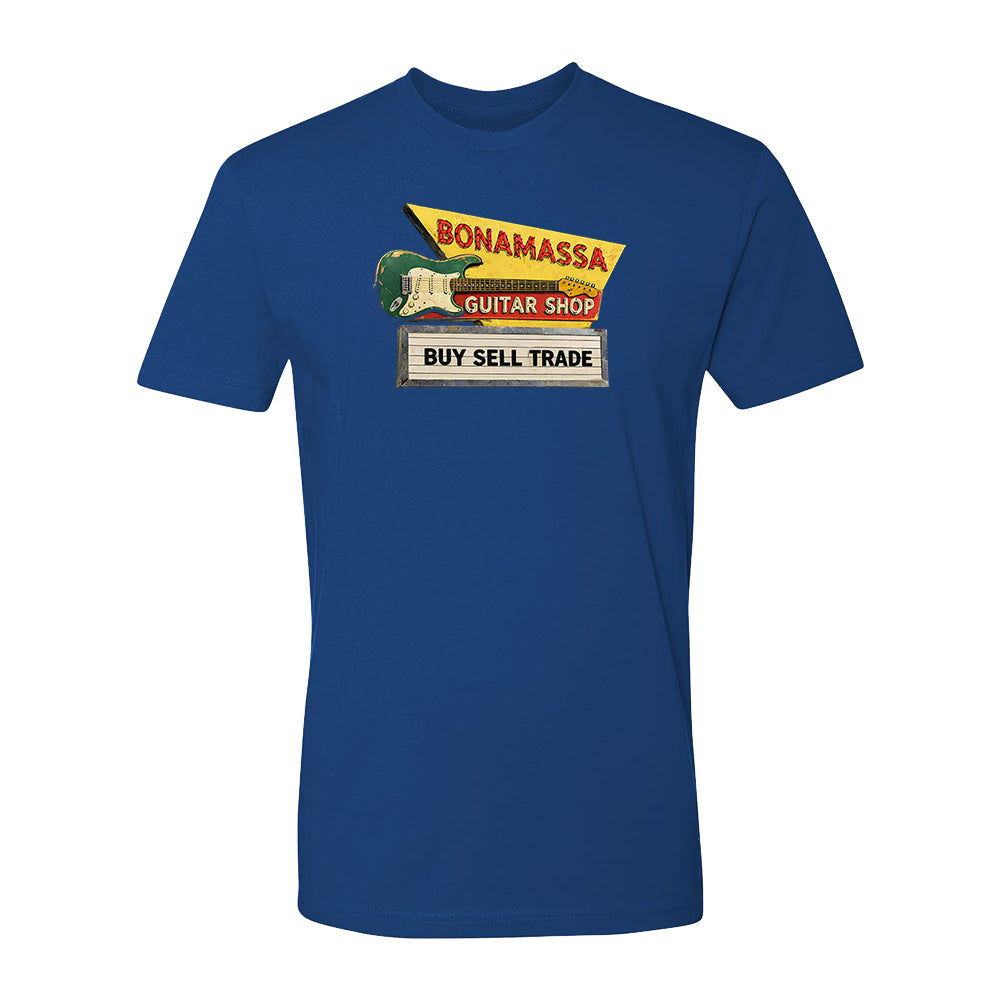 Joe Bonamassa Bona Guitar Shop unisex t-skjorte bomull