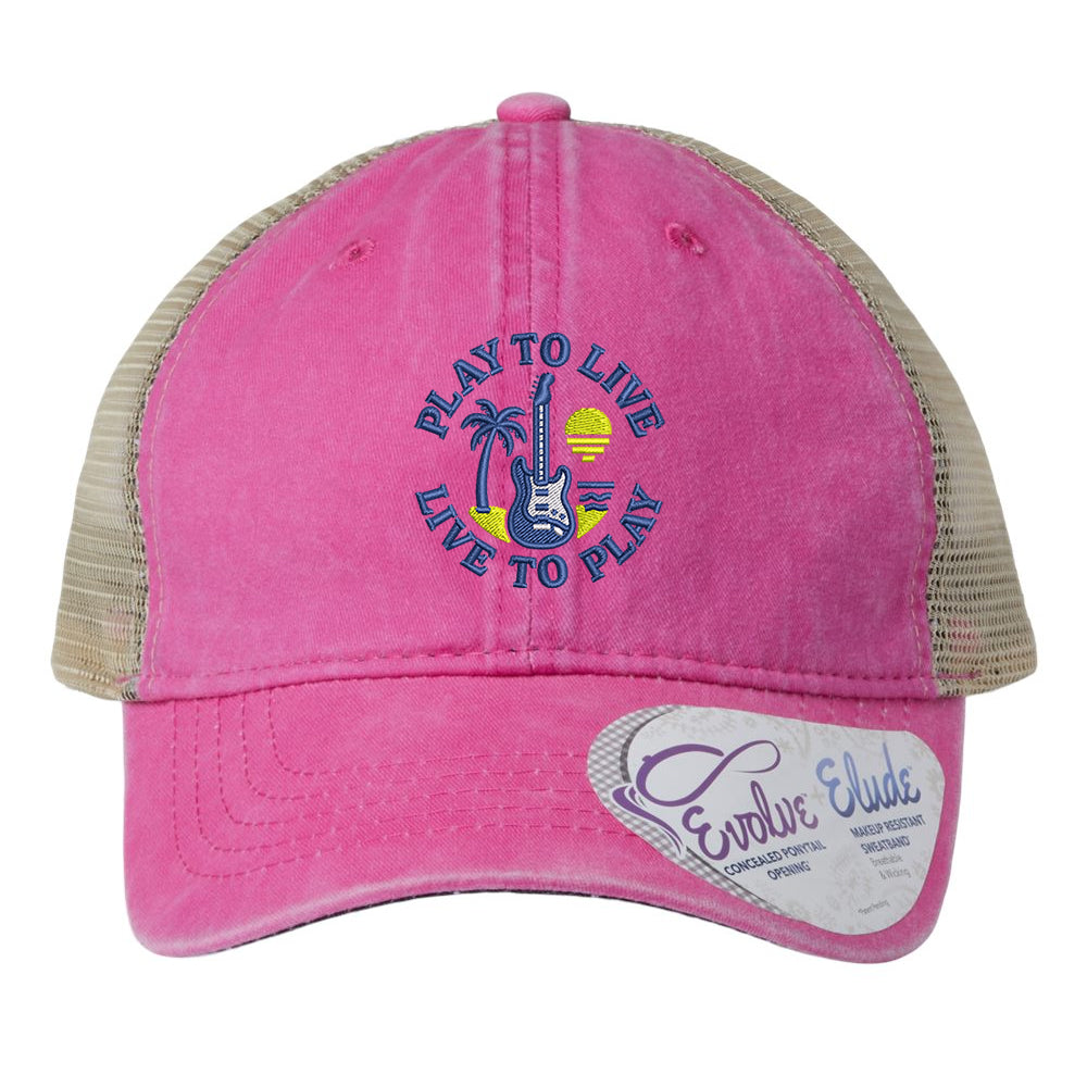 Joe Bonamassa Live To Play Washed Mess caps lavender dame mesh