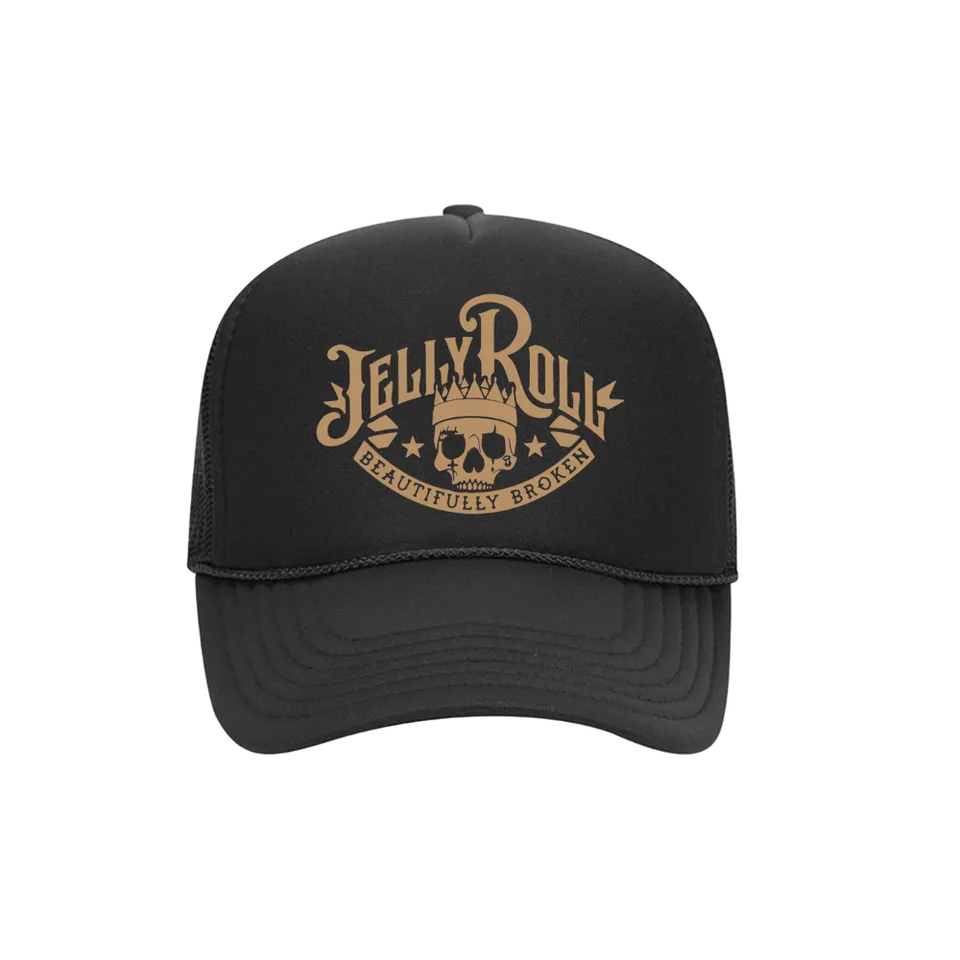 Jelly Roll Beautifully Broken Trucker caps svart