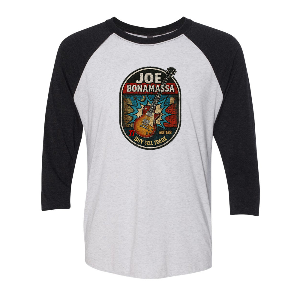 Joe Bonamassa Premium Collection 3/4 t-skjorte hvit/svart