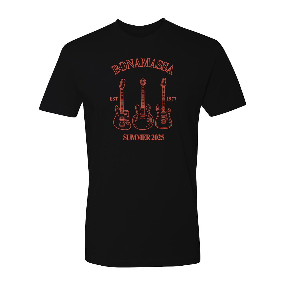 Joe Bonamassa Summer 2025 t-skjorte svart bomull