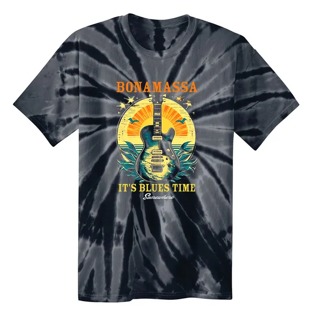 Joe Bonamassa It's Blues Time Somewhere Tie Dye t-skjorte sort