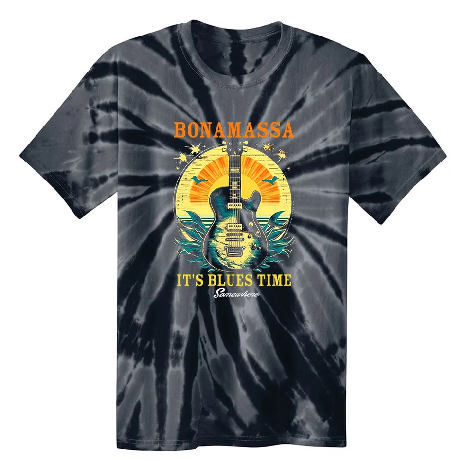 Joe Bonamassa It's Blues Time Somewhere Tie Dye t-skjorte sort