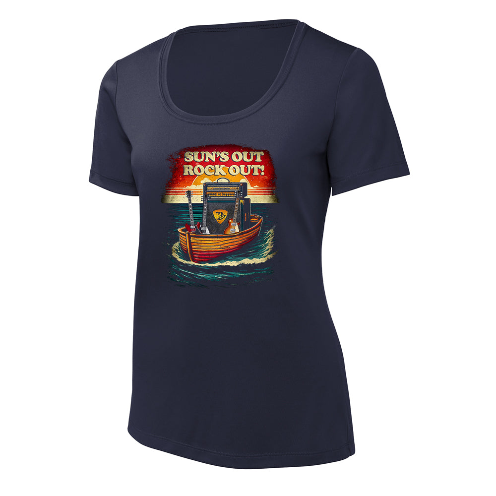 Joe Bonamassa Sun's Out Rock Out UV t-skjorte dame svart