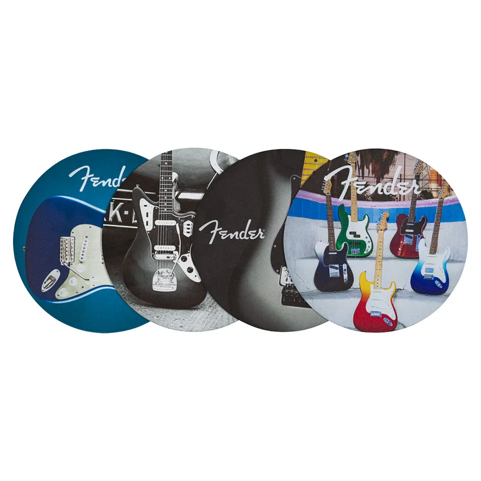 Joe Bonamassa Fender Guitar coaster 4-pk lær gitar