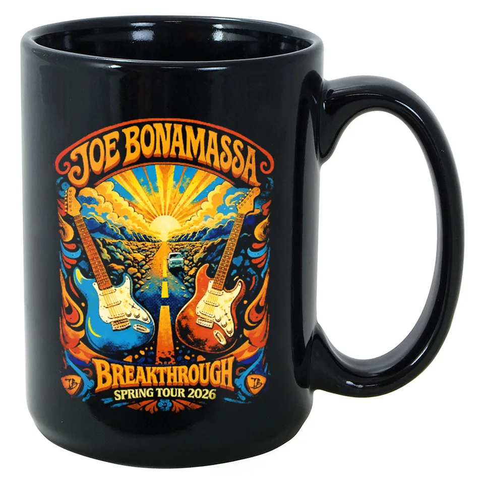 Joe Bonamassa 2026 U.S. Spring Tour krus 11oz keramikk