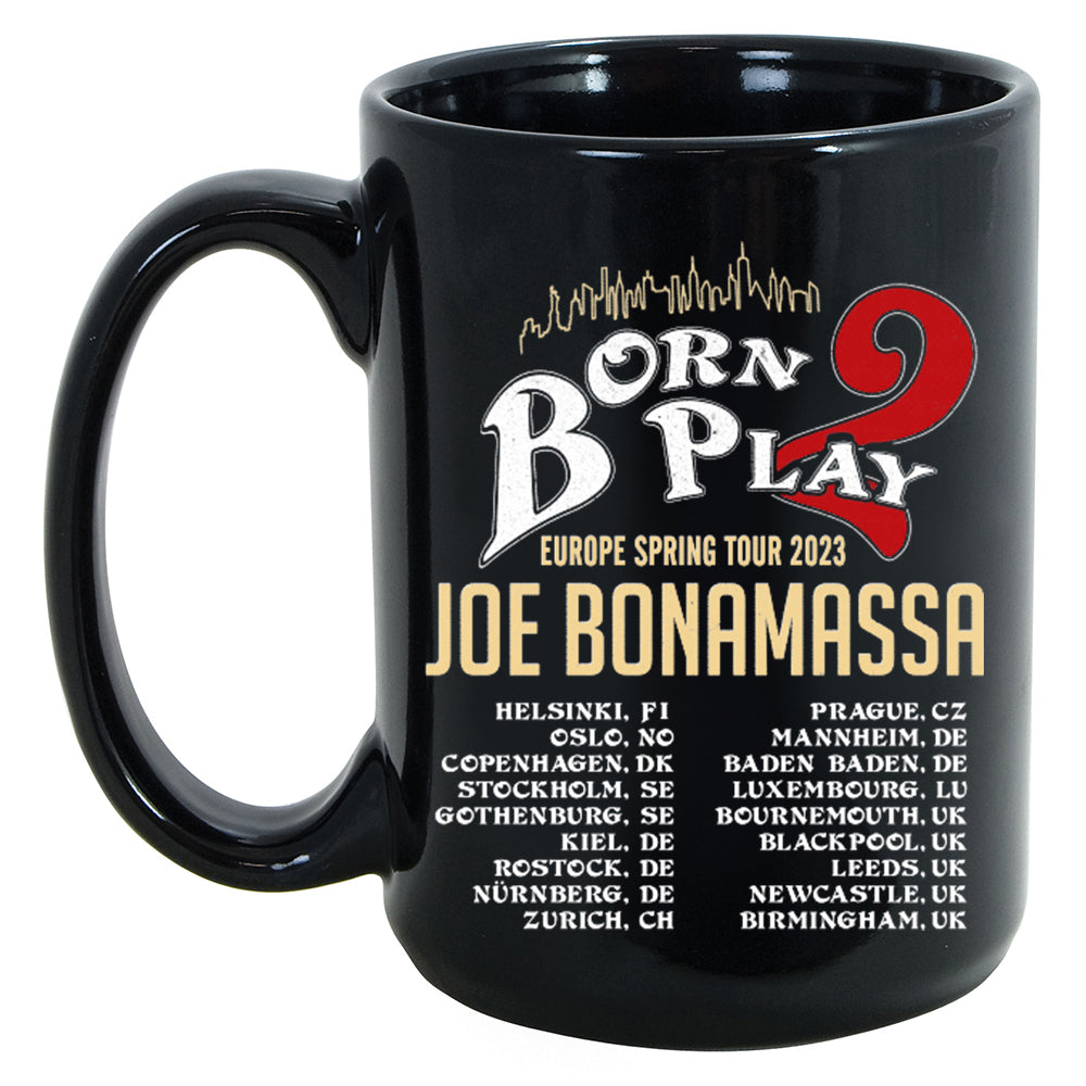 Joe Bonamassa 2023 Europe Spring Tour krus 11oz keramikk