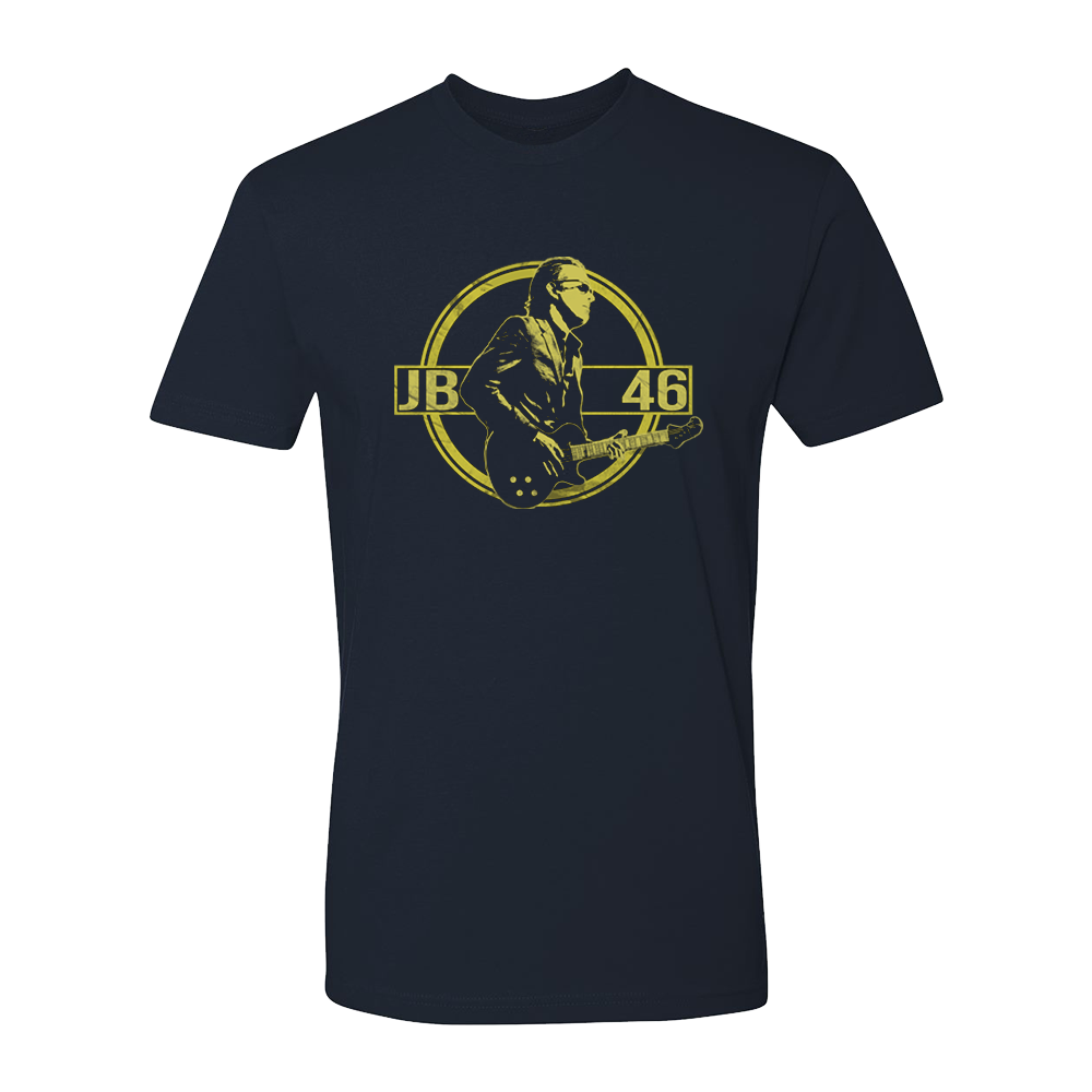 Joe Bonamassa 46 Years of Blues Logo t-skjorte svart unisex bomull