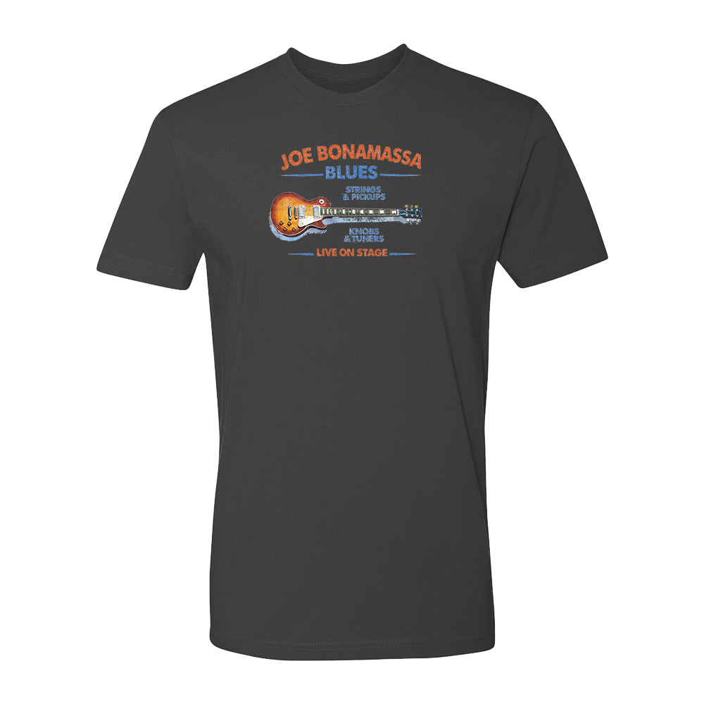 Joe Bonamassa Strings Pickups Blues t-skjorte unisex svart