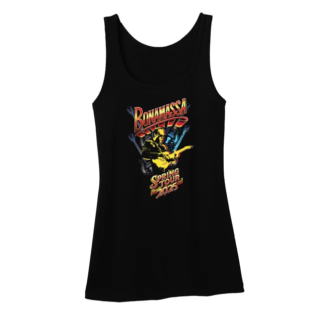Joe Bonamassa 2025 U.S. Spring Tour singlet dame svart