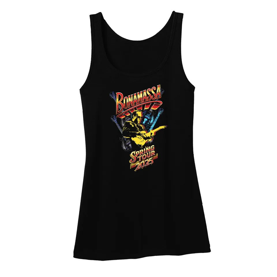 Joe Bonamassa 2025 U.S. Spring Tour singlet dame svart