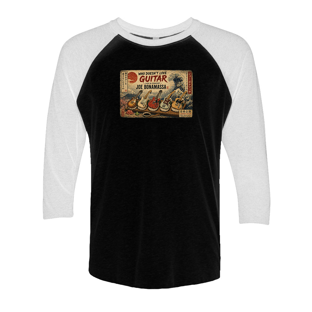 Joe Bonamassa Sushi Wave Of Blues raglan hvit/svart