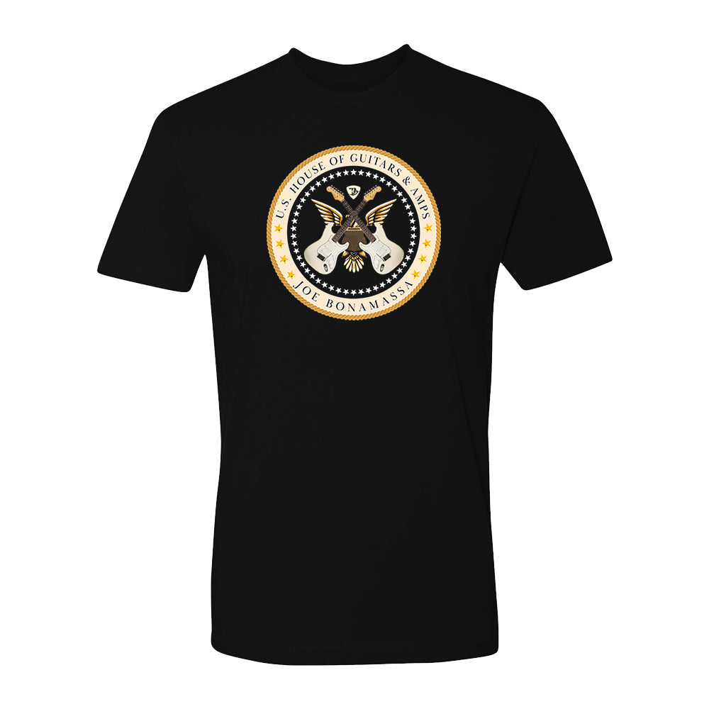Joe Bonamassa House of Guitars & Amps t-skjorte svart bomull
