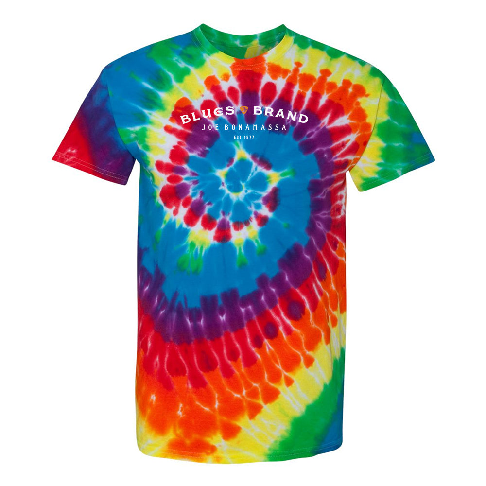 Joe Bonamassa Spiral Tie Dye t-skjorte Deep Sea