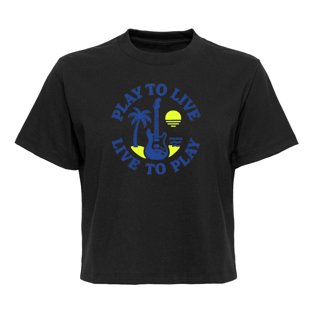 Joe Bonamassa Play To Live Boxy T-skjorte dame svart bomull