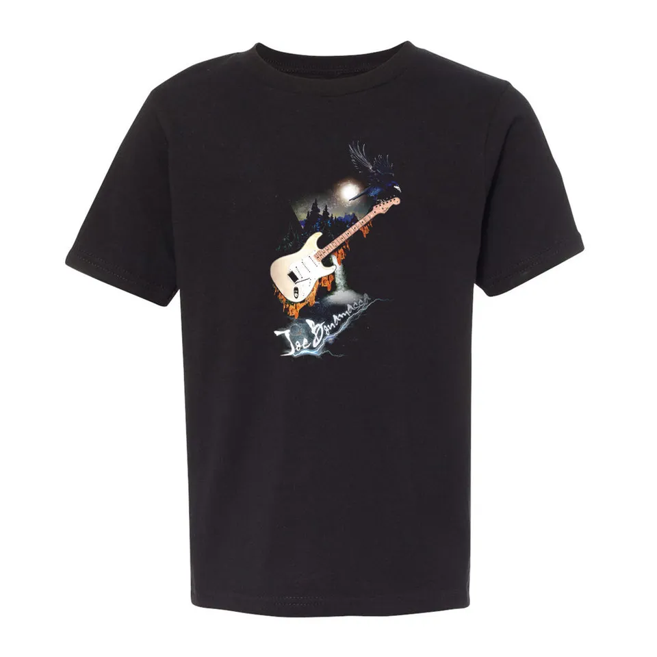 Joe Bonamassa Guitar Nature t-skjorte barn black bomull