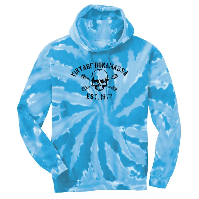Joe Bonamassa JB Vintage Tie Dye hettegenser royal unisex