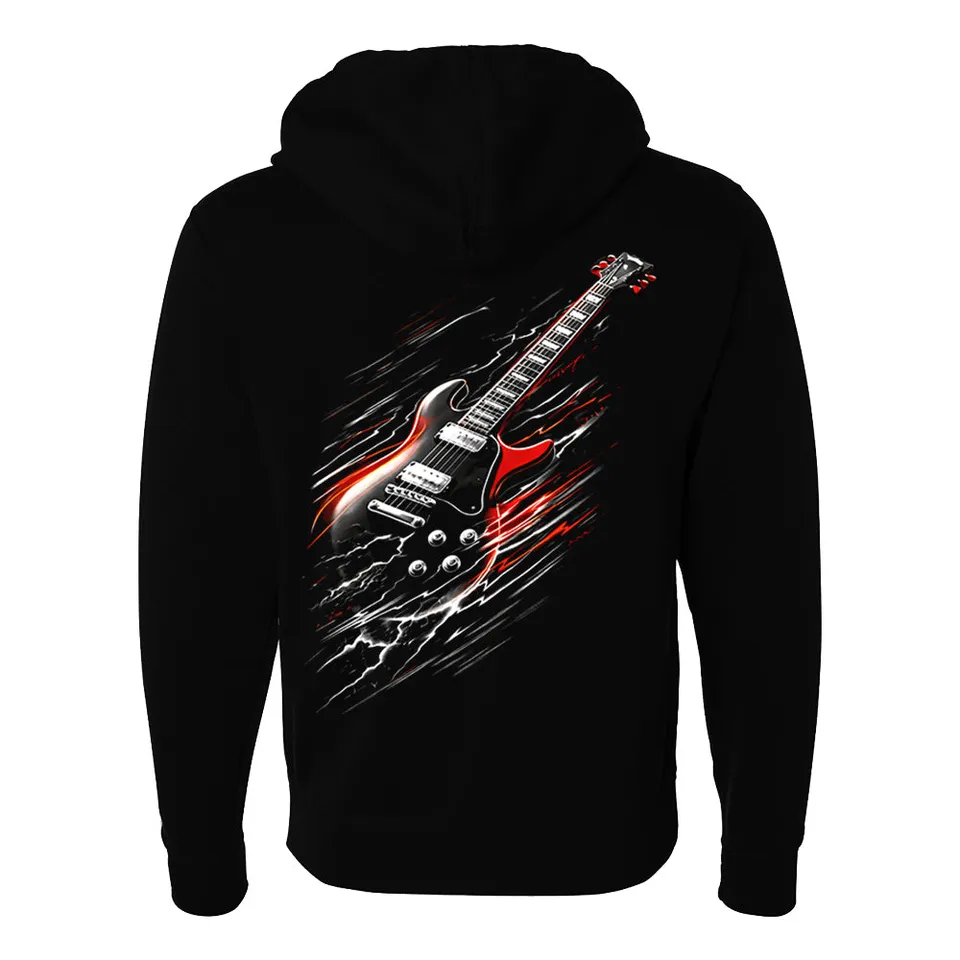 Joe Bonamassa Red & Blues hettegenser glidelås svart unisex