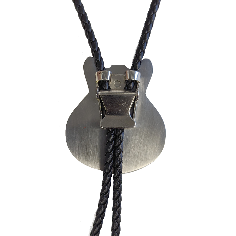 Joe Bonamassa Black ES Guitar bolo tie svart stål