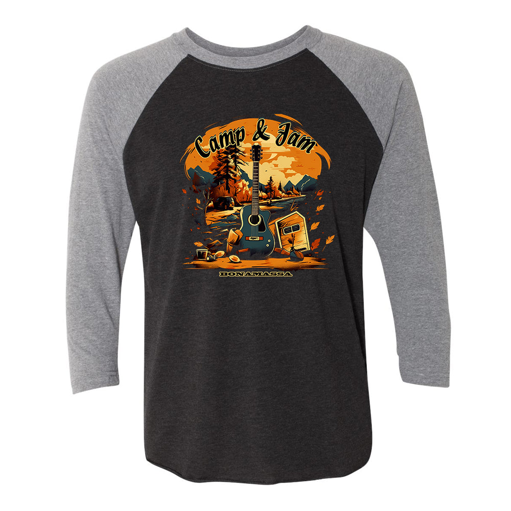 Joe Bonamassa Camp & Jam 3/4 T-skjorte tri-blend
