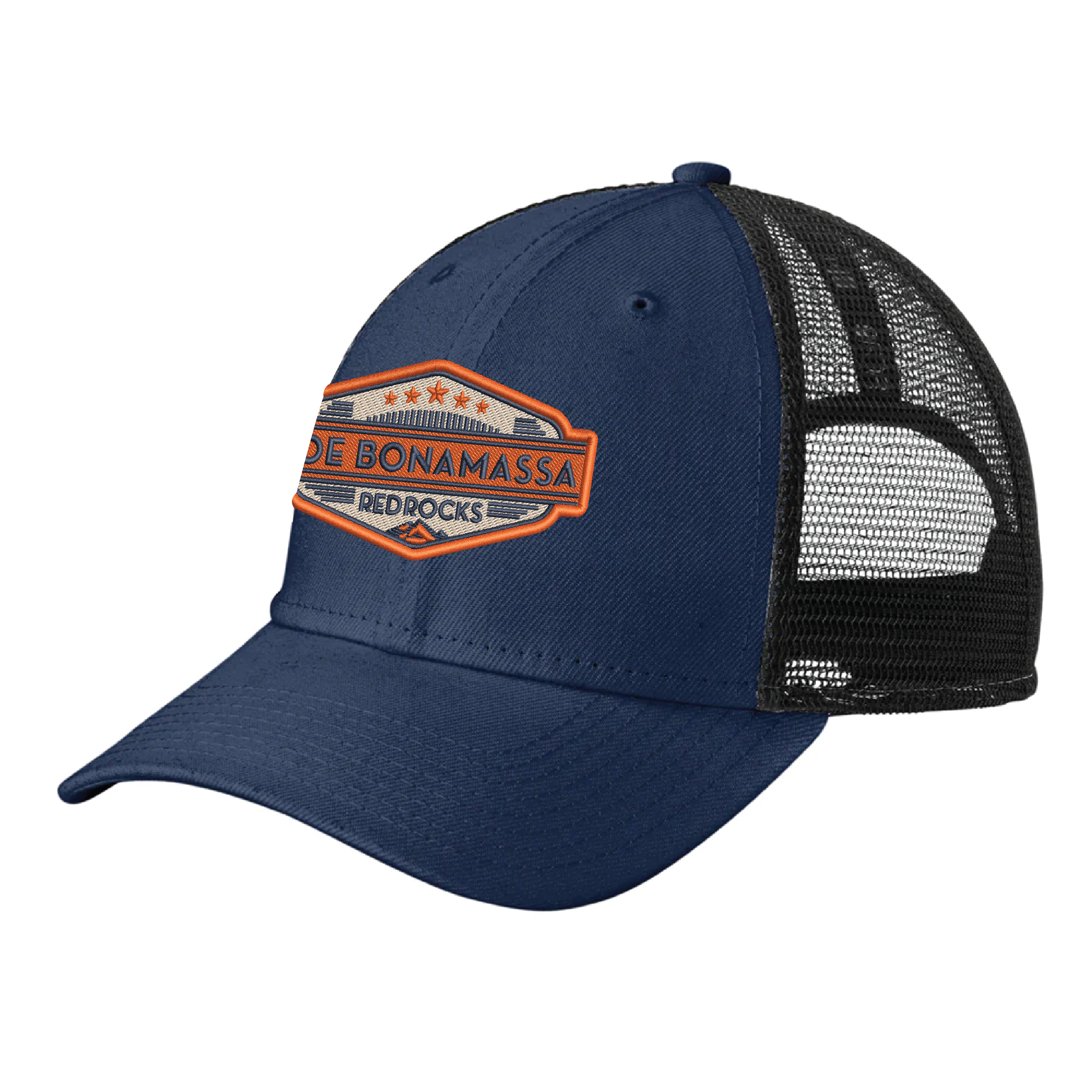 Joe Bonamassa Red Rocks 2023 New Era snapback svart resirkulert