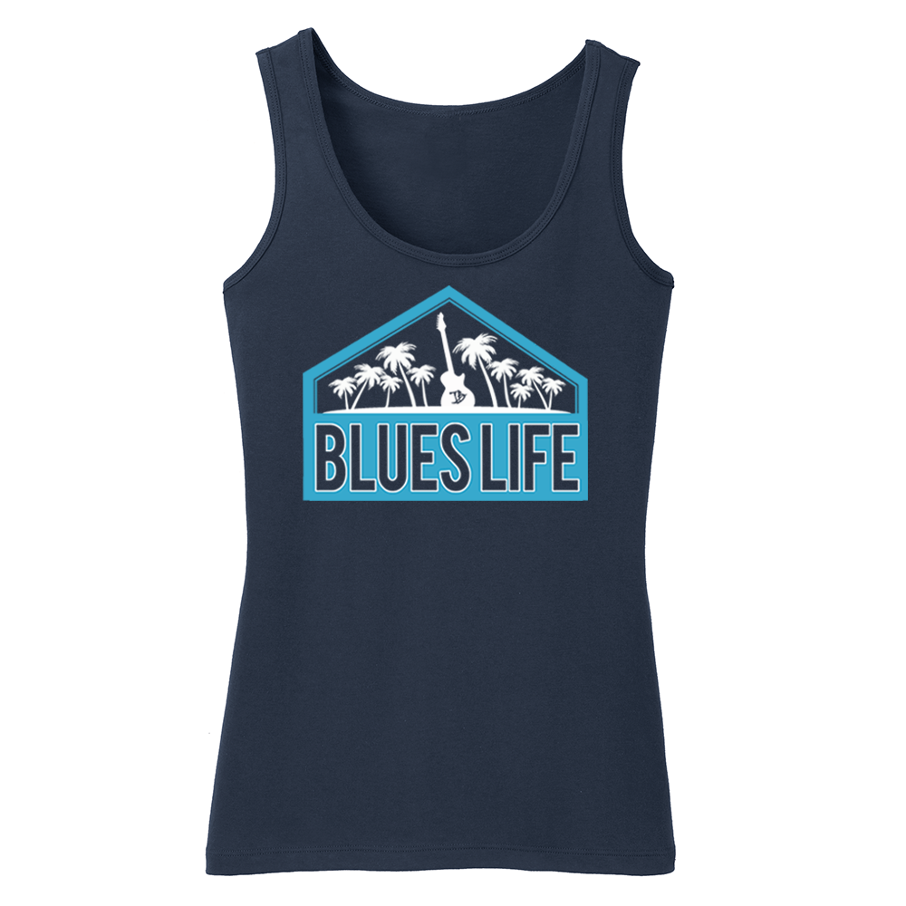 Joe Bonamassa Blues Life Shield singlet dame blå