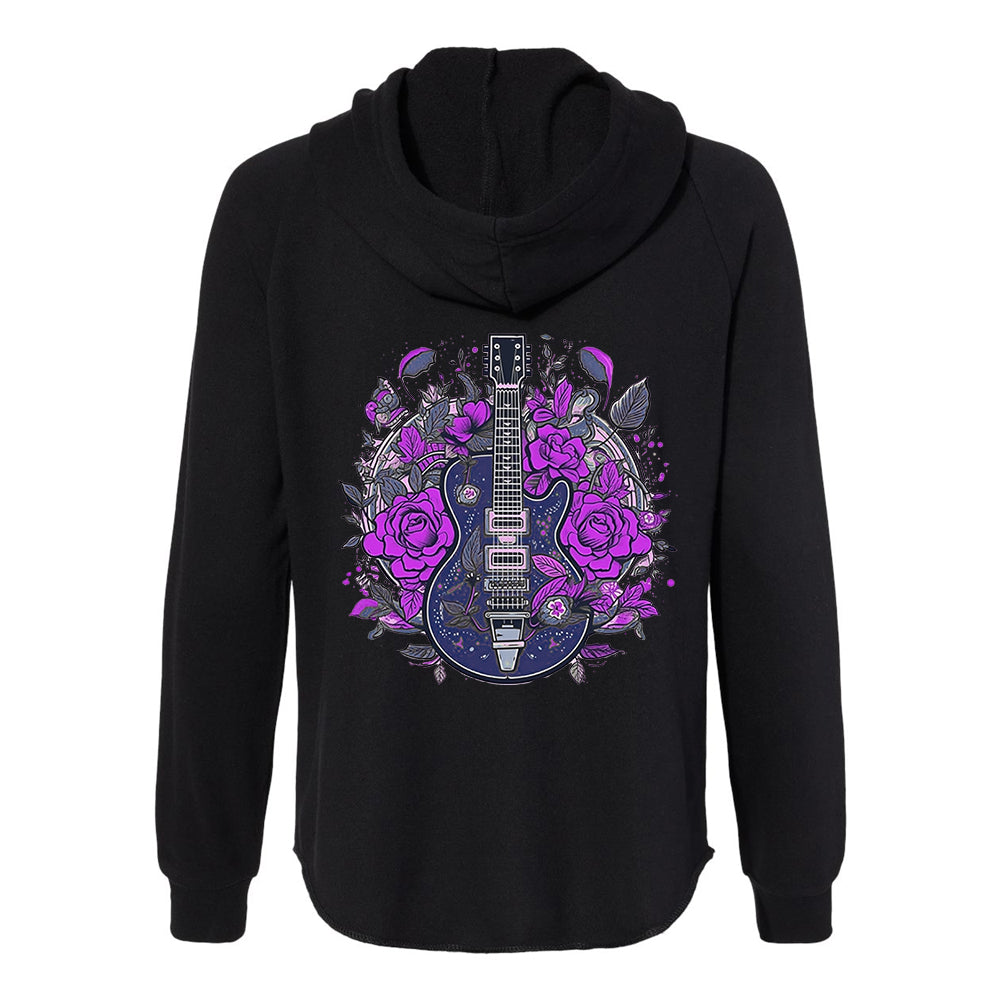 Joe Bonamassa Blooming Blues Wave Wash zip-hoodie blå dame