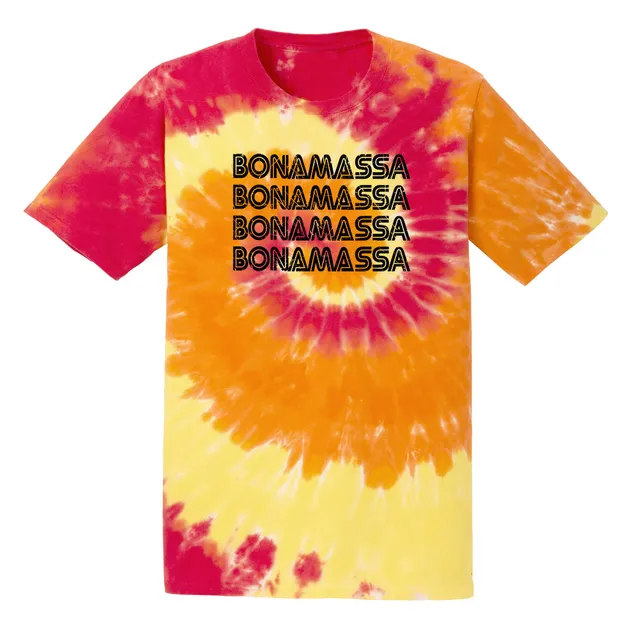 Joe Bonamassa Quadamassa Tie Dye T-skjorte unisex neon